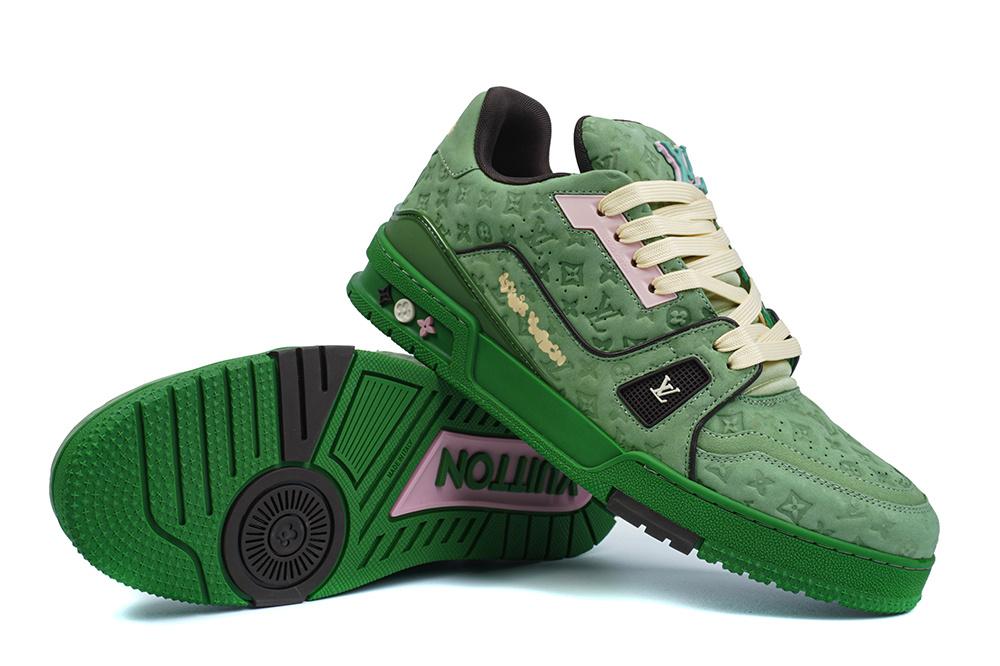 PK god Louis Vuitton by Tyler, the Creator LV Trainer Green retail materials ready to ship